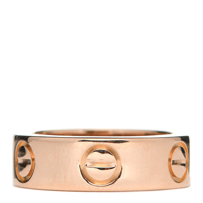 Cartier 18K Pink Gold Pink Sapphire 5.5mm LOVE Ring 46 3.75 3 of 4