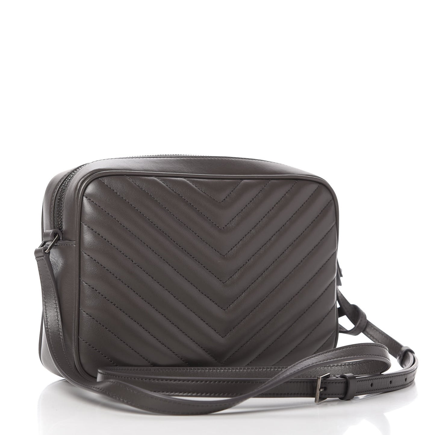 Calfskin Matelasse Monogram Lou Camera Bag Asphalt
