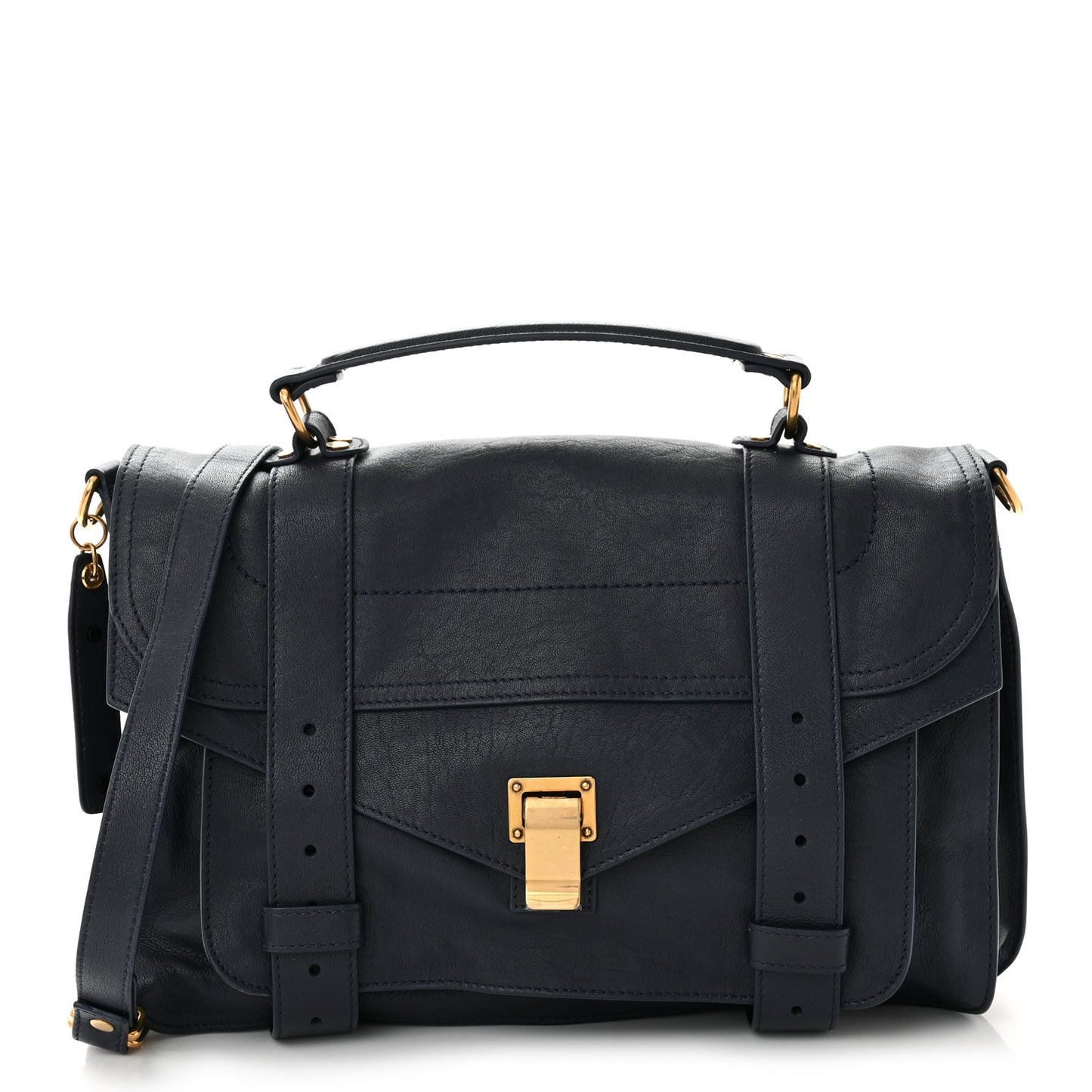Lambskin Medium PS1 Satchel Midnight