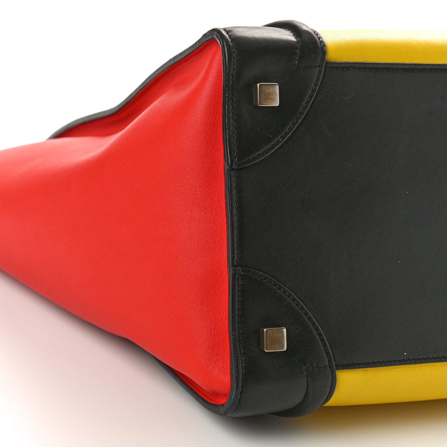Smooth Calfskin Mini Tri-Color Luggage Sunflower