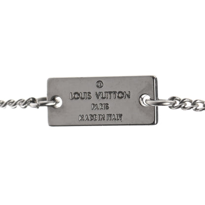 Louis Vuitton Zamac Palladium Monogram Charms Necklace Silver 5 of 8
