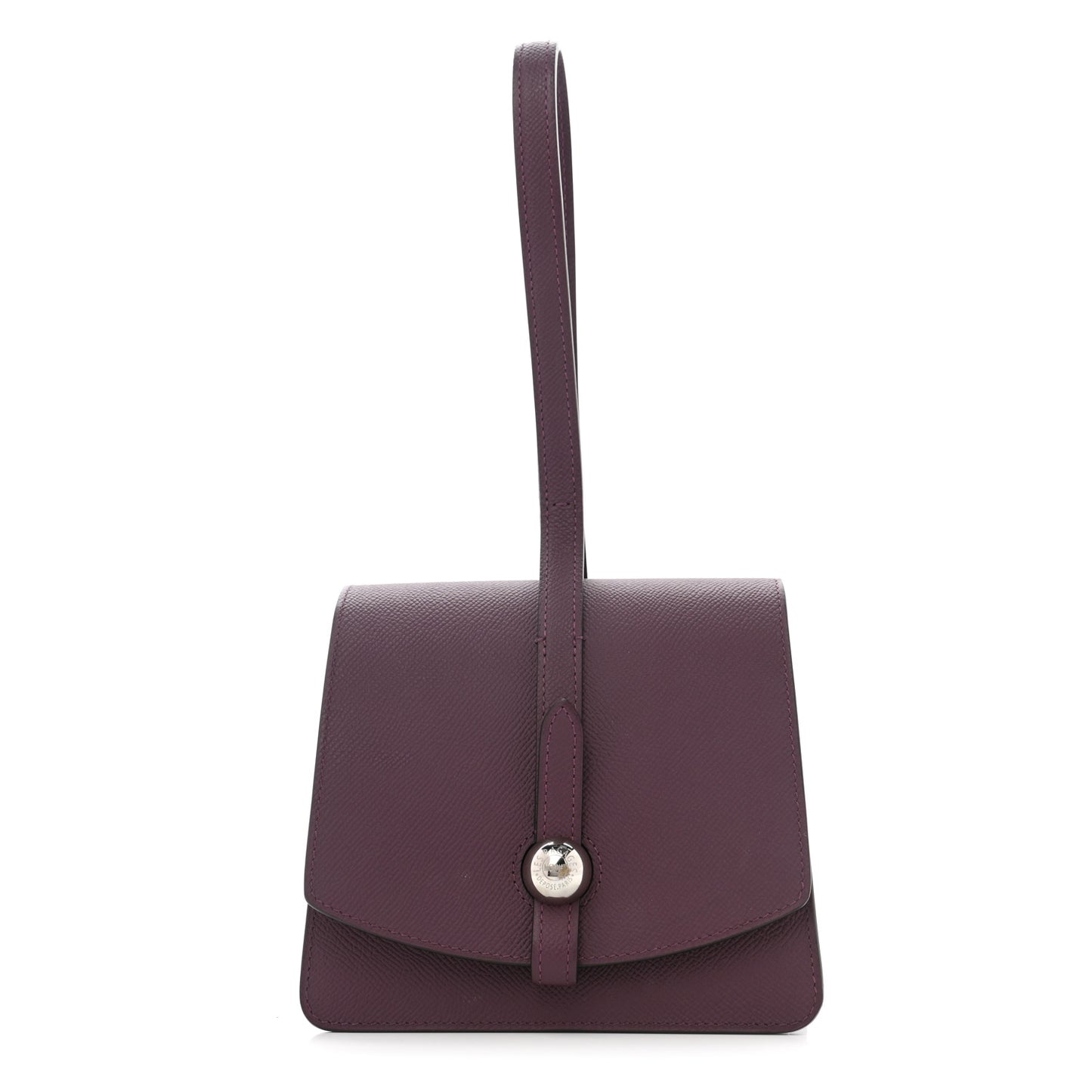 Carat Calfskin Madeleine Clutch Eggplant