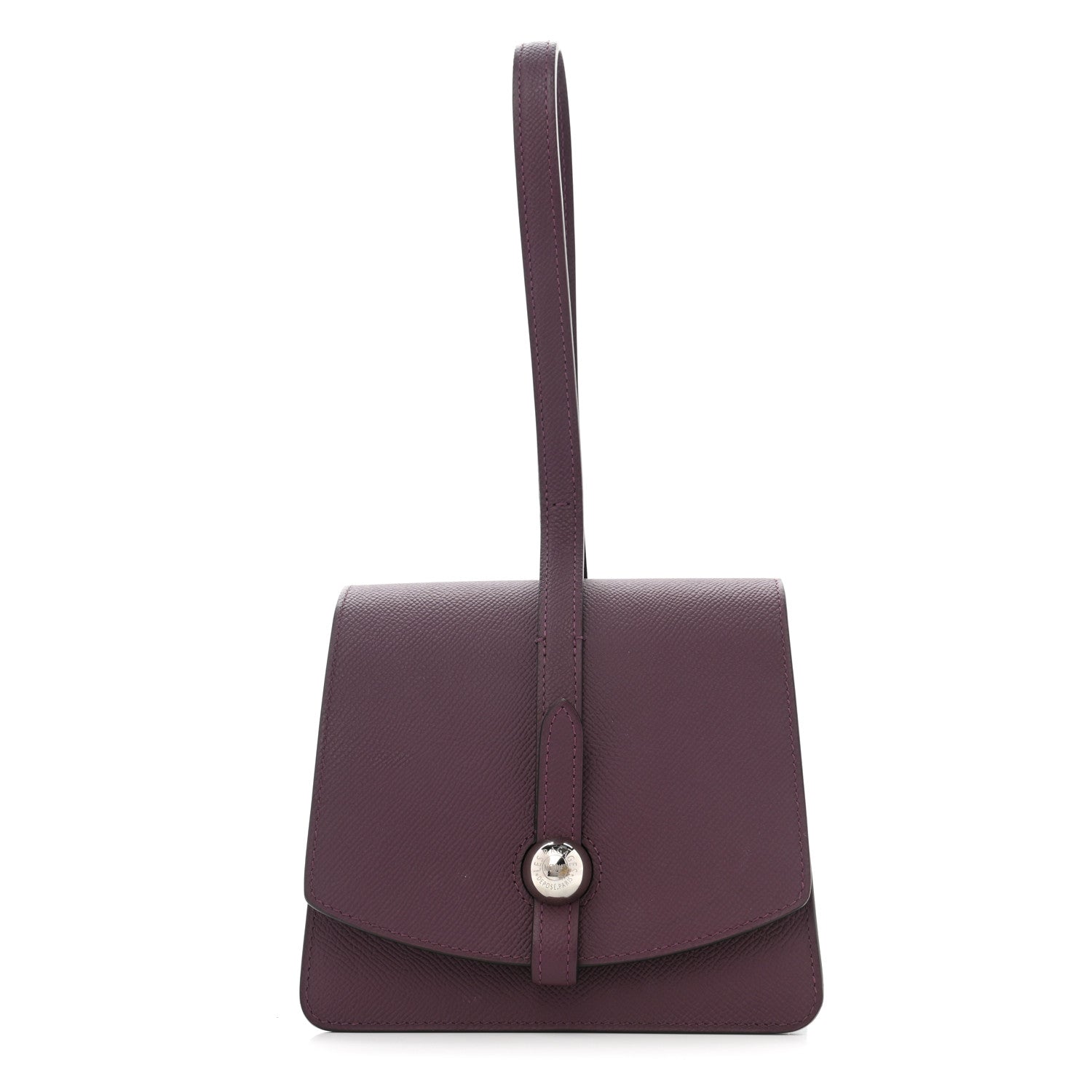 Moynat Carat Calfskin Madeleine Clutch Eggplant 1 of 9