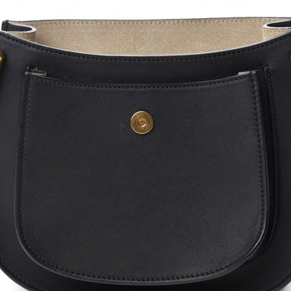 Chloe Calfskin Small Hudson Fringe Shoulder Bag Black 9 of 12