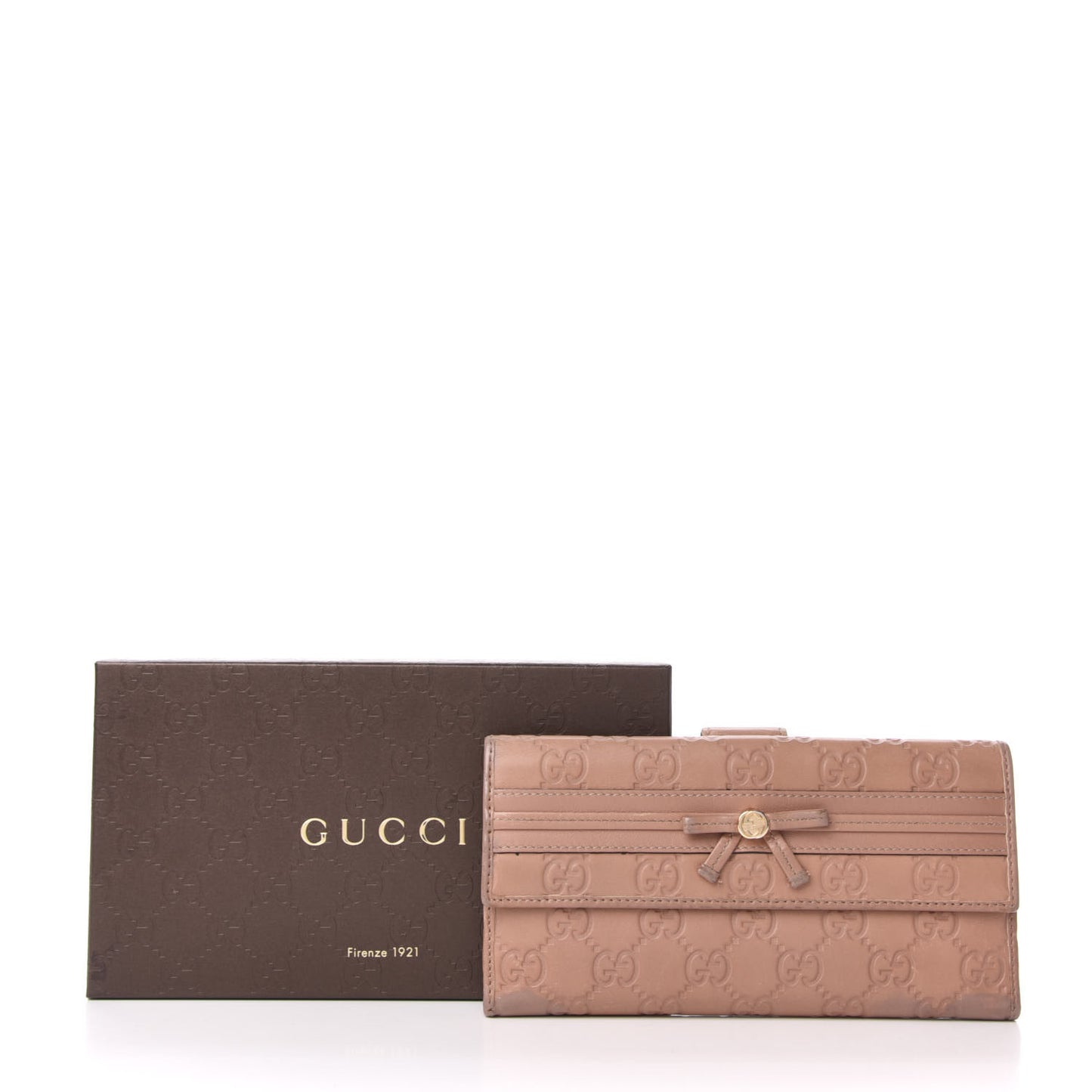 Guccissima Mayfair Continental Wallet Beige