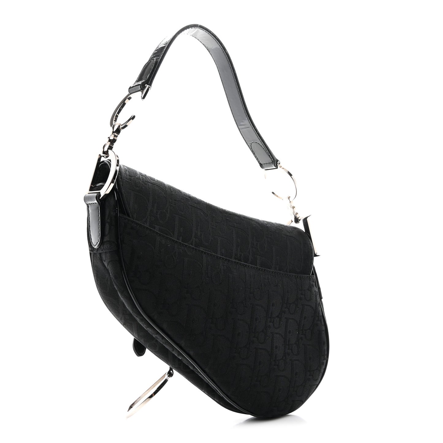 Monogram Saddle Bag Black