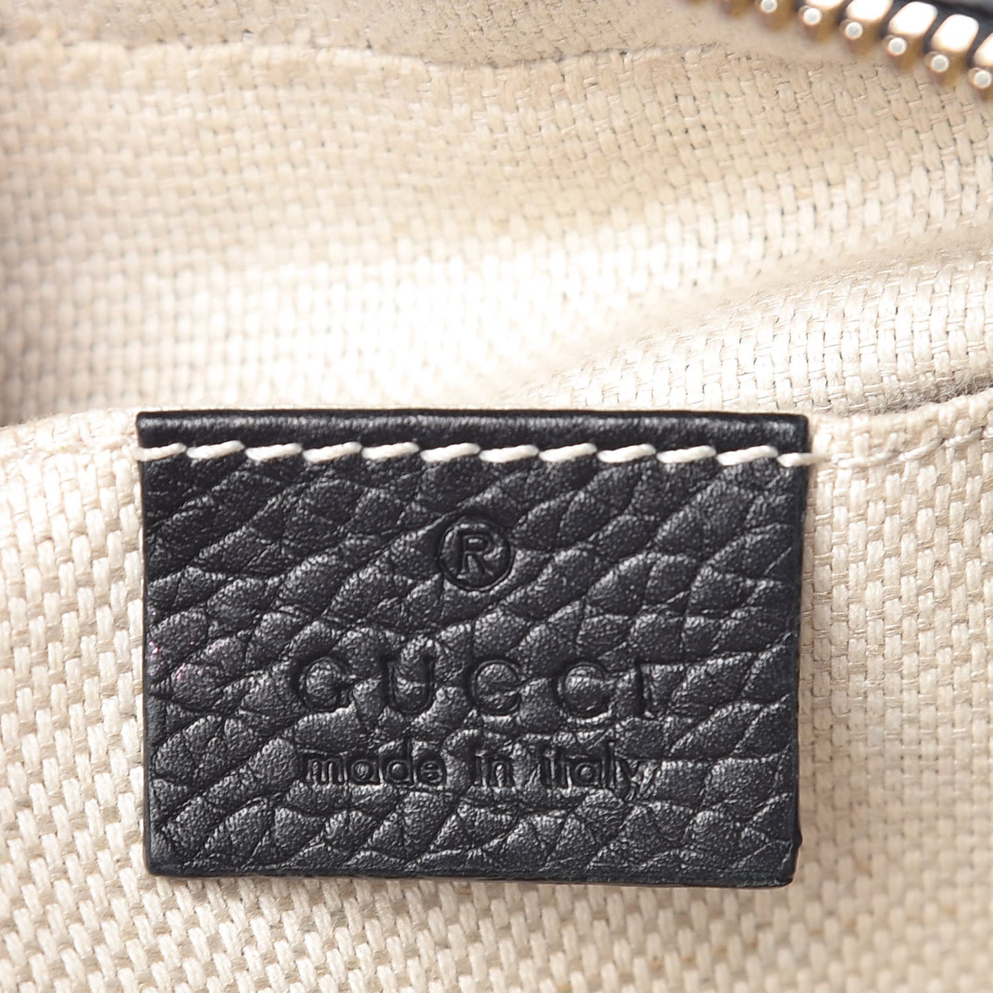 Pebbled Calfskin Small Soho Disco Bag Black