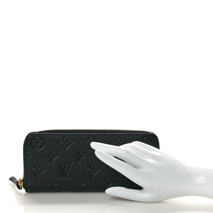 Louis Vuitton Empreinte Clemence Wallet Black 2 of 7