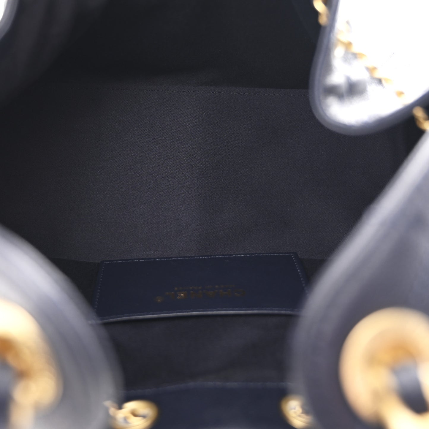 Caviar Quilted Small Chanel 25 Handbag Dark Navy