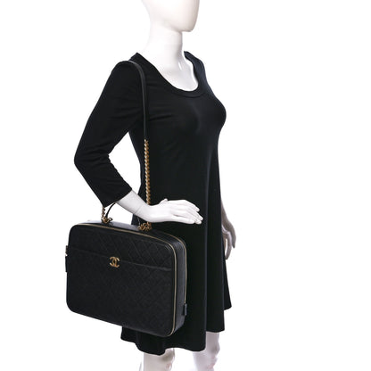 Chanel Caviar Quilted Large Business Briefcase Bag Black 2 of 10