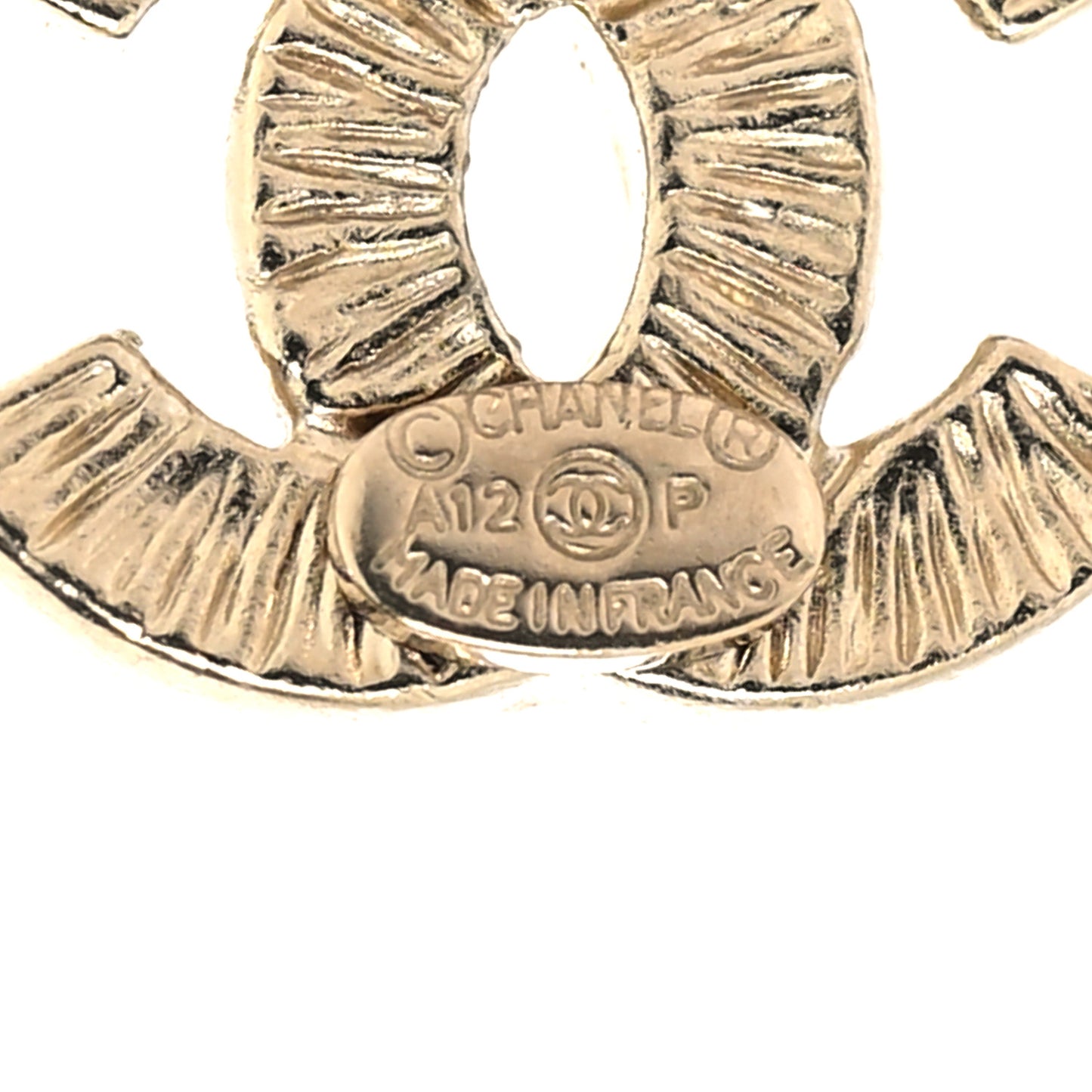 Crystal CC Earrings Gold