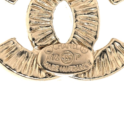 Chanel Crystal CC Earrings Gold 4 of 5