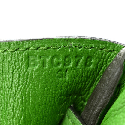 Hermes Togo BIRKIN 25 Vert Yucca 7 of 11