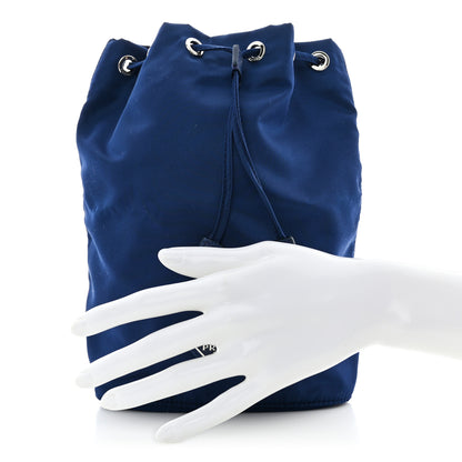 Prada Tessuto Nylon Vela Drawstring Pouch Royal 2 of 7