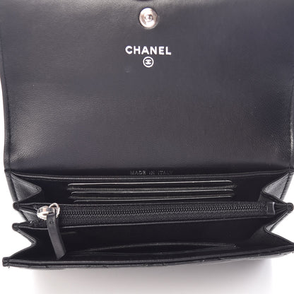 Chanel Calfskin Quilted Small Boy Flap Wallet Black 5 of 9