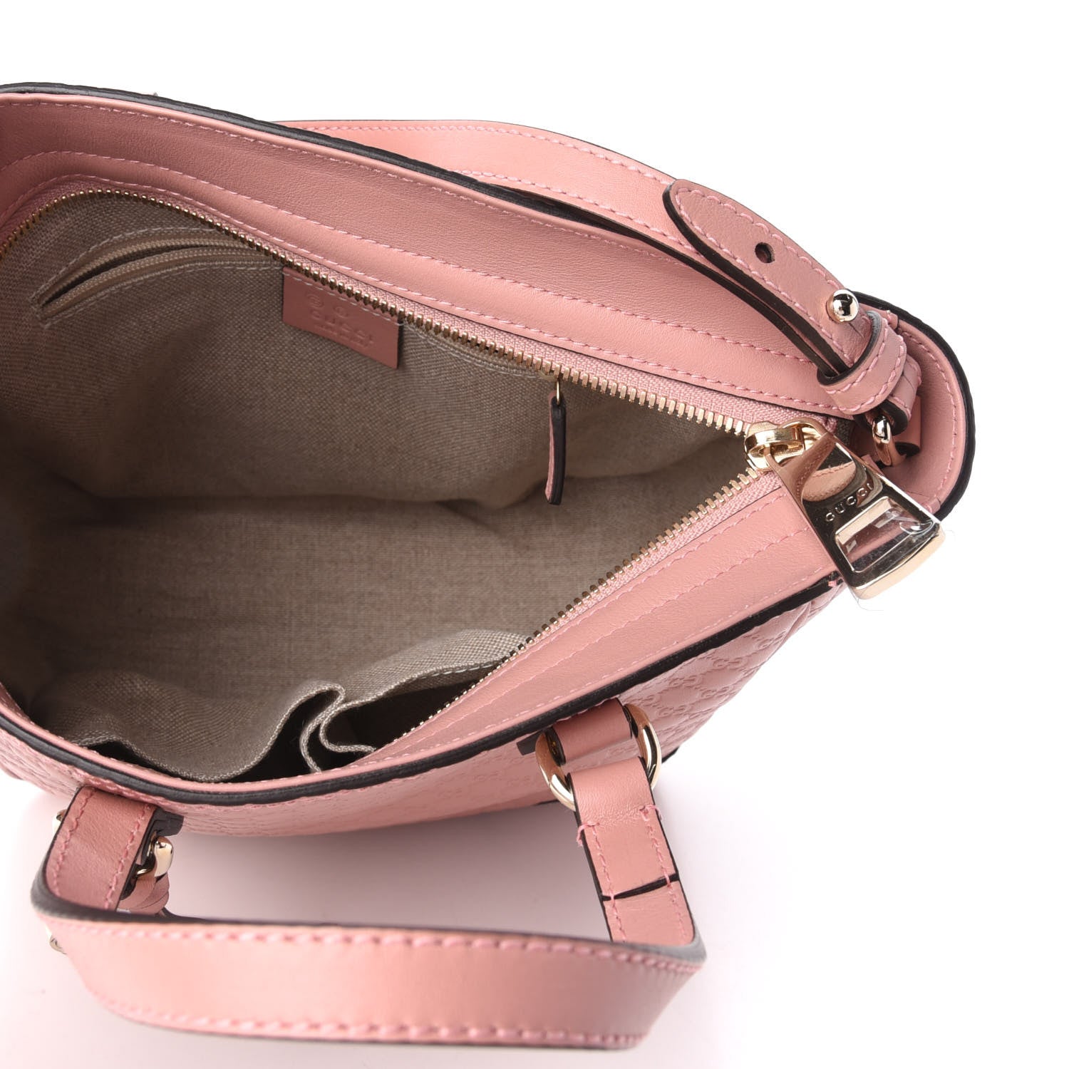 Gucci Microguccissima Small Bree Tote Soft Pink 6 of 10