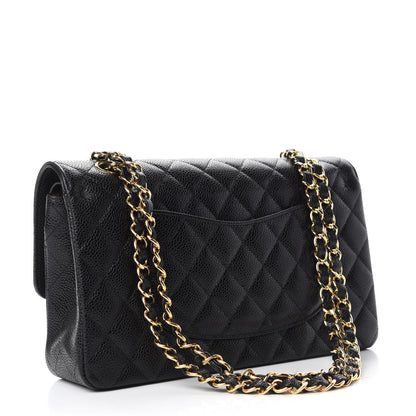 Chanel Caviar Quilted Medium Double Flap Black 3 of 11