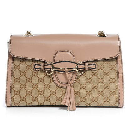 Gucci Monogram Medium Emily Chain Shoulder Bag Light Pink 1 of 9
