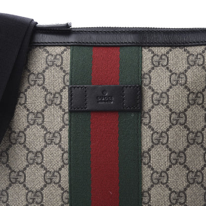 Gucci GG Supreme Monogram Web Messenger Bag Black 10 of 10