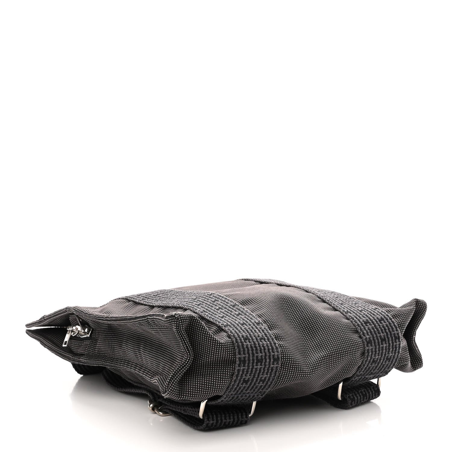 Hermes Canvas Herline Backpack Grey 4 of 12