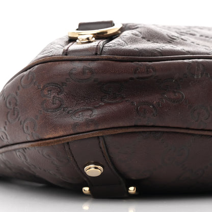 Gucci Guccissima Medium Abbey D Ring Hobo Chocolate 8 of 10