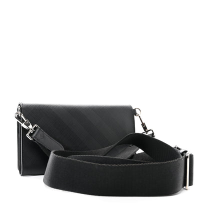 Burberry London Check Wallet with Detachable Strap Charcoal 3 of 12