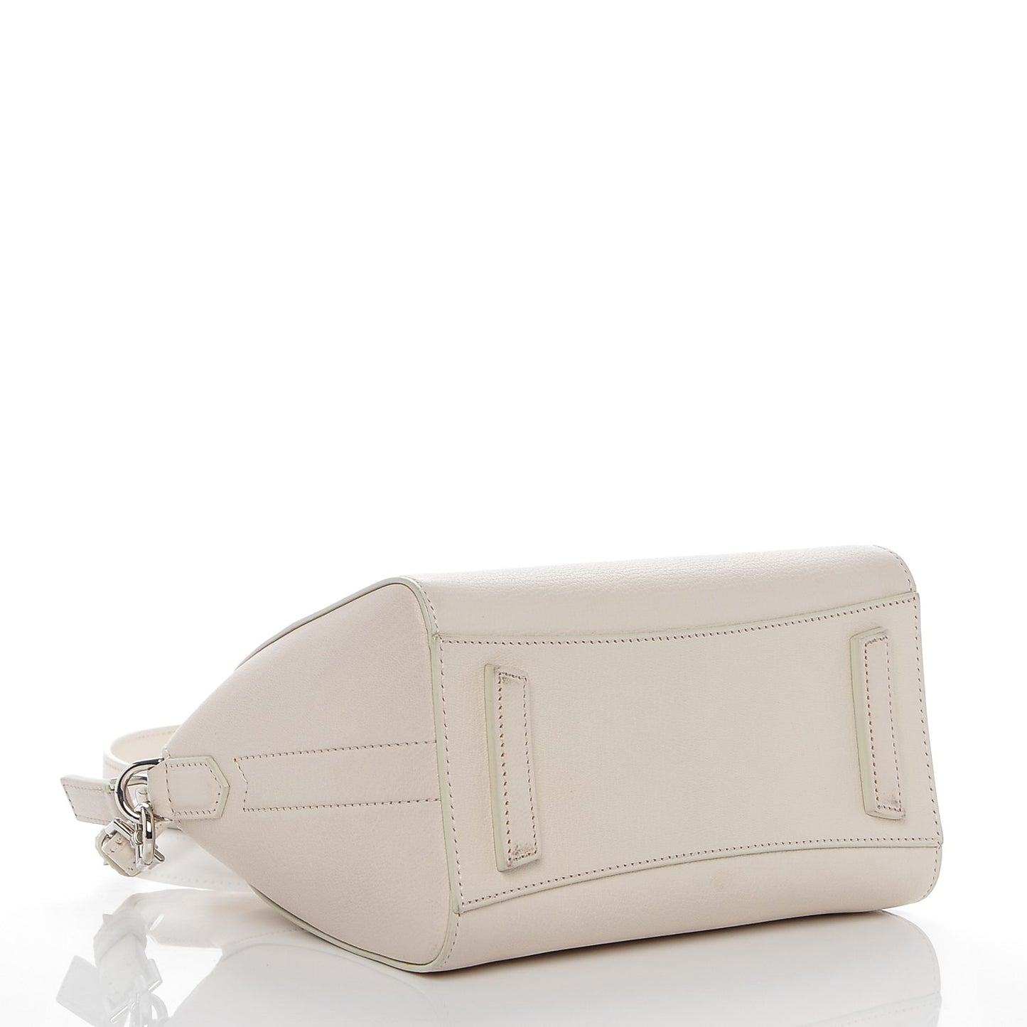 Sugar Goatskin Mini Antigona Beige Buff