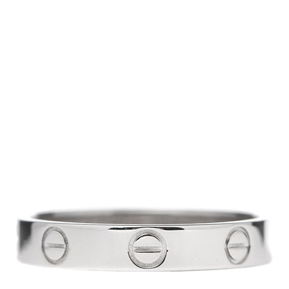 Cartier Platinum 3.5mm LOVE Wedding Band Ring 57 8 3 of 5