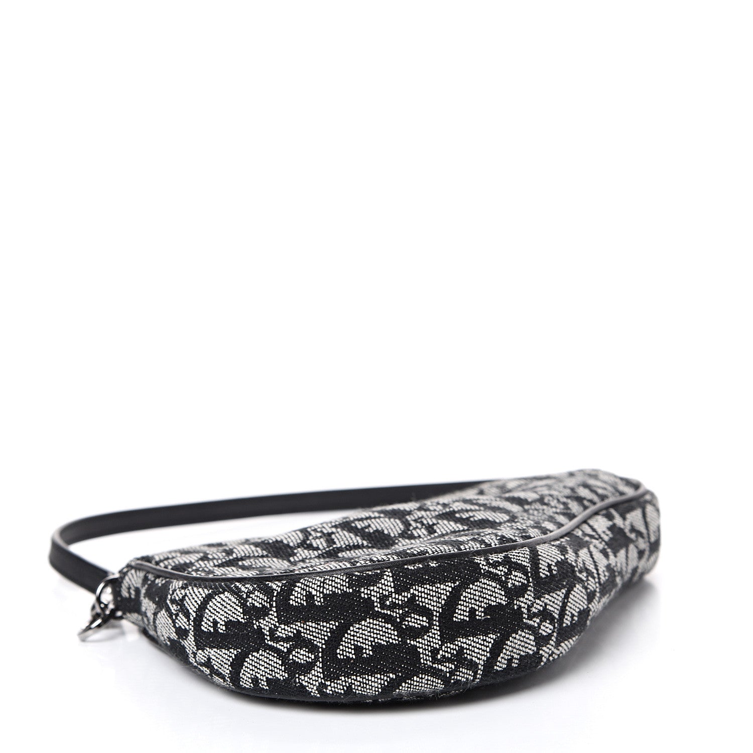 Christian Dior Monogram Mini Saddle Pochette Black 3 of 10