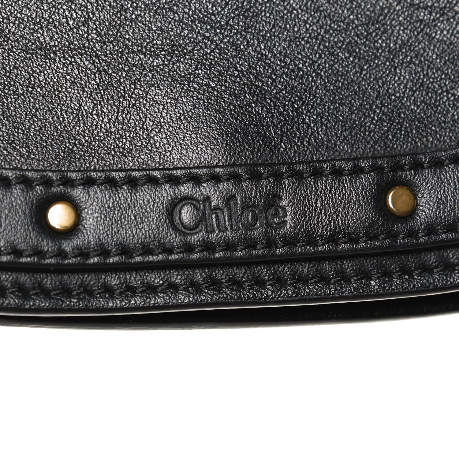 Chloe Calfskin Small Nile Bracelet Bag Black 8 of 13