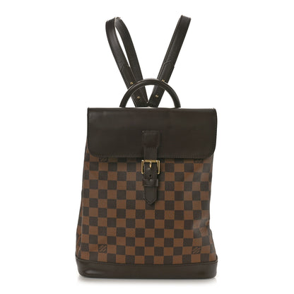 Louis Vuitton Damier Ebene Soho Backpack 1 of 9