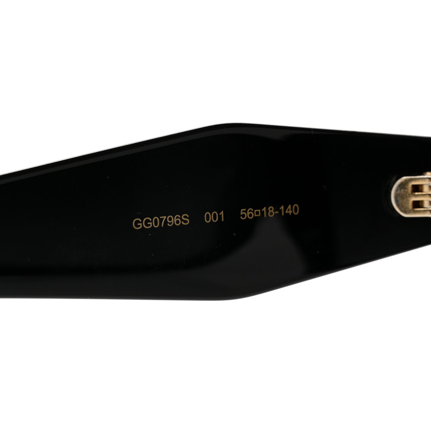 Acetate Round Frame Sunglasses GG0796S Black