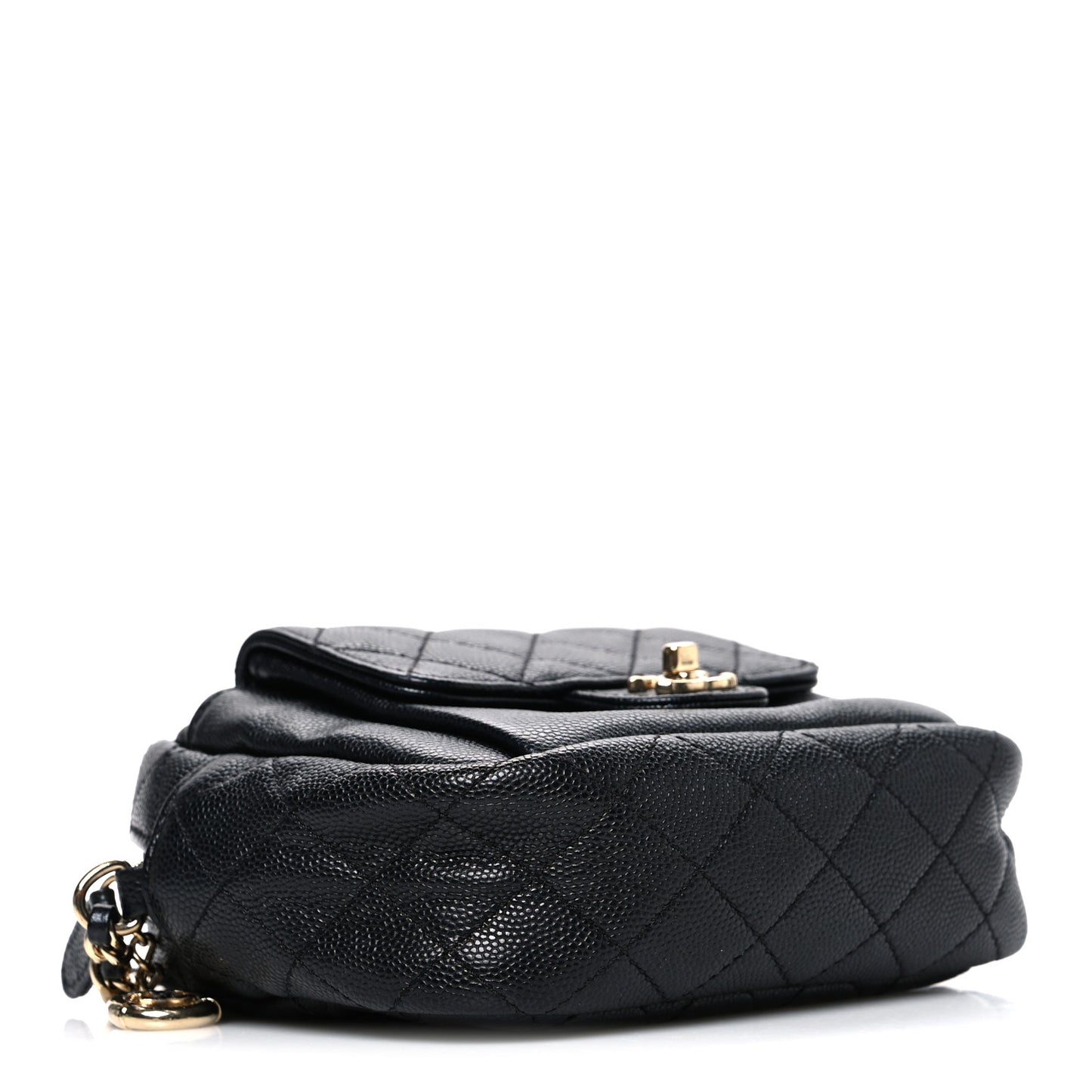 Caviar Quilted CC Day Camera Case Black