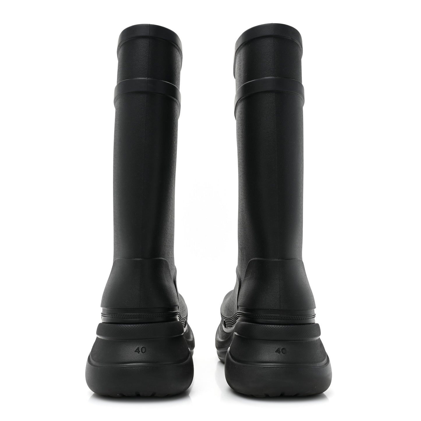 X CROCS Rubber Womens Rain Boots 40 Black