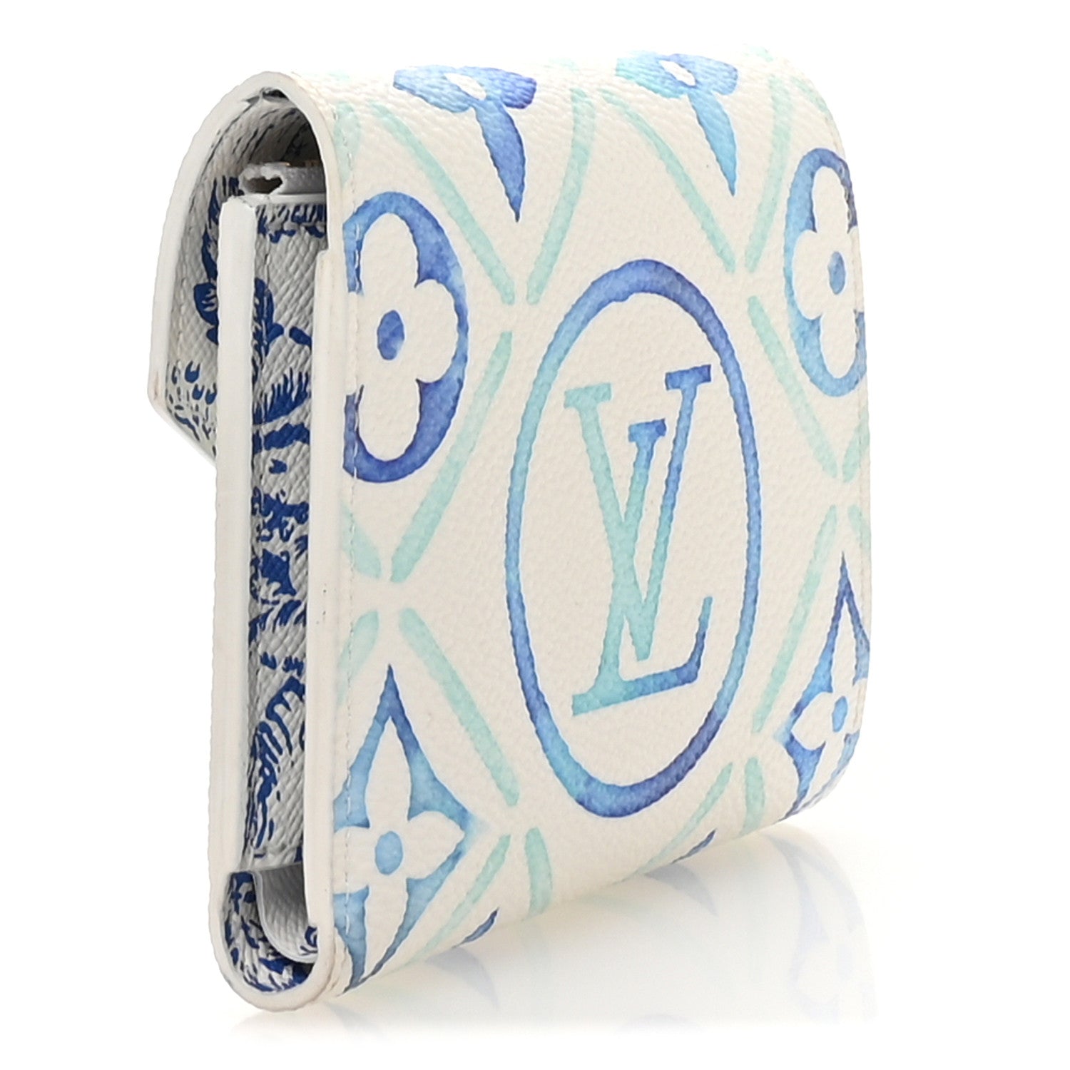Louis Vuitton Monogram Tiles By The Pool Victorine Wallet Lagoon Blue 3 of 7