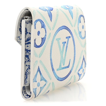 Louis Vuitton Monogram Tiles By The Pool Victorine Wallet Lagoon Blue 3 of 7
