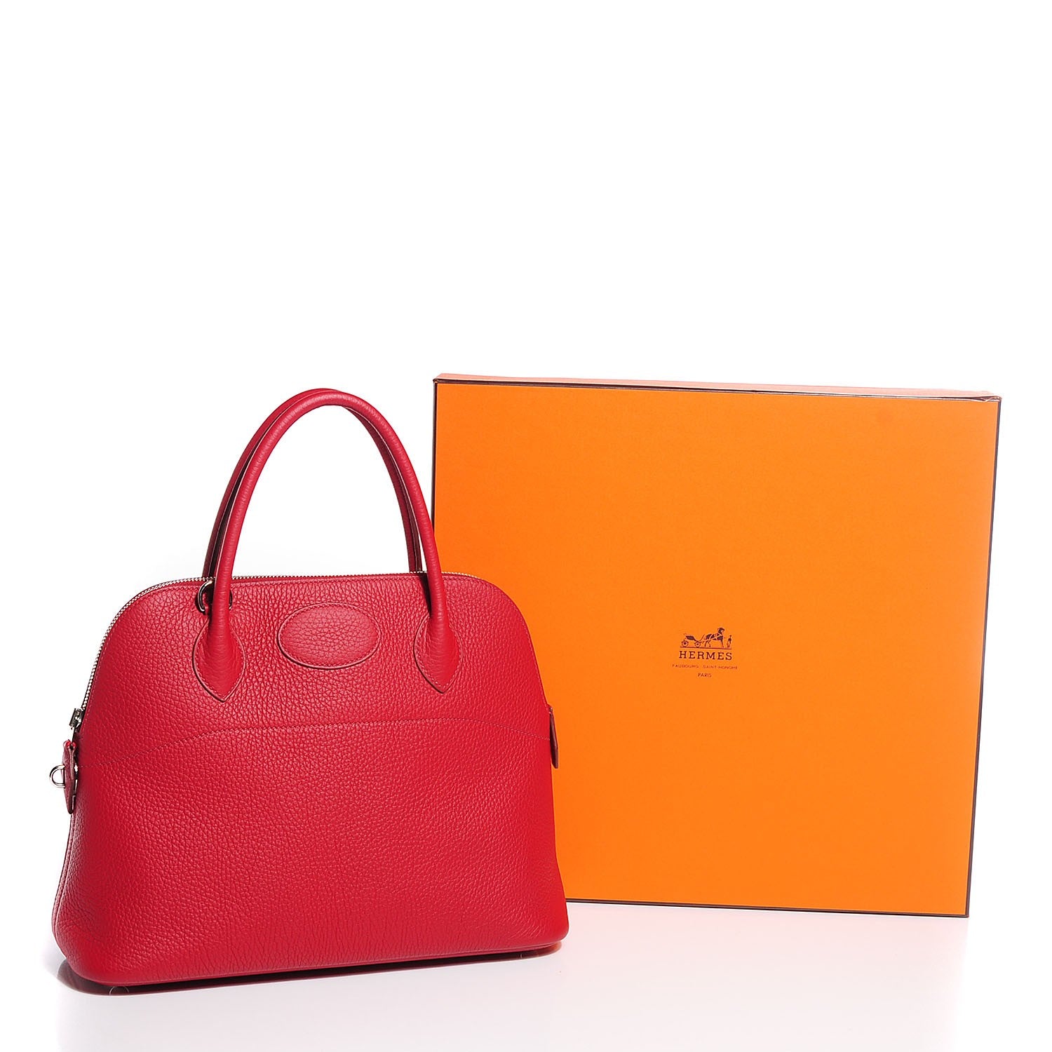 Hermes Taurillon Clemence Bolide 31 Rouge Garance 16 of 16
