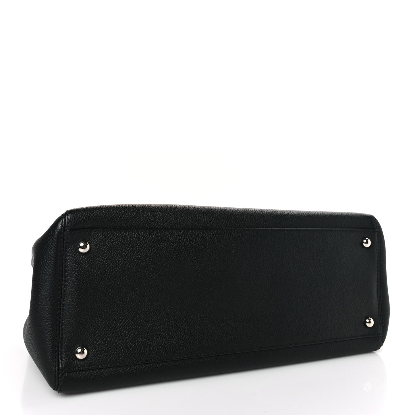 Calfskin Small Cerf Executive Shopper Tote Black