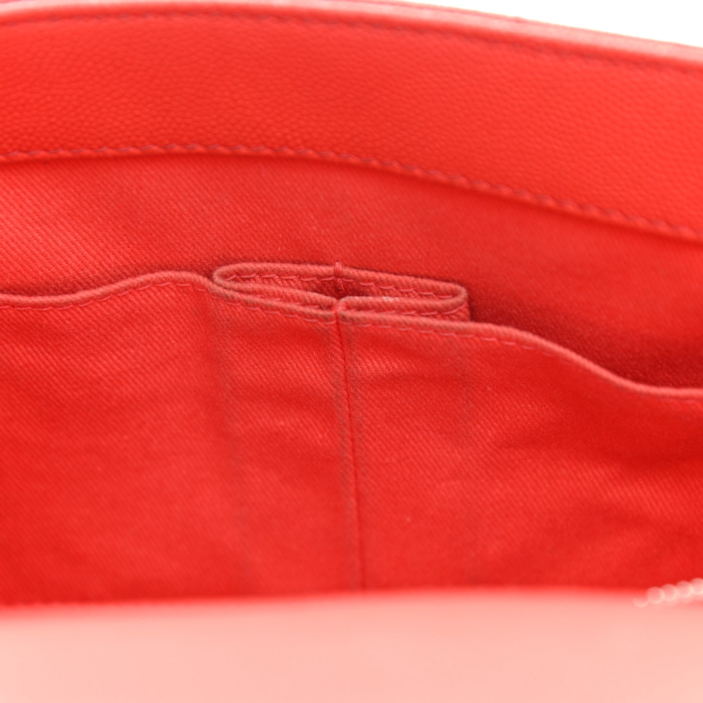 Caviar Chevron Quilted Small Coco Handle Flap Red