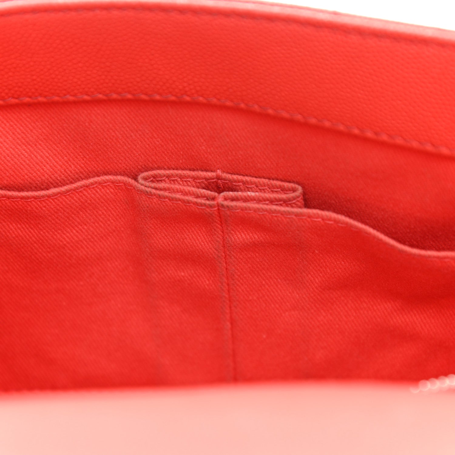 Chanel Caviar Chevron Quilted Small Coco Handle Flap Red 18 of 21