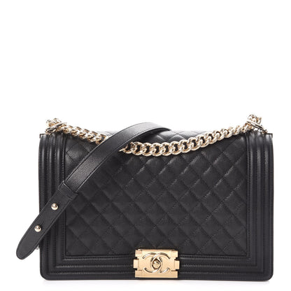 Chanel Caviar Quilted New Medium Boy Flap Black 1 of 8