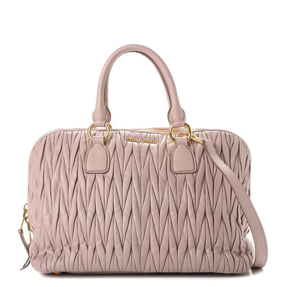 Miu Miu Nappa Matelasse Bauletto Top Handle Cammeo 1 of 9