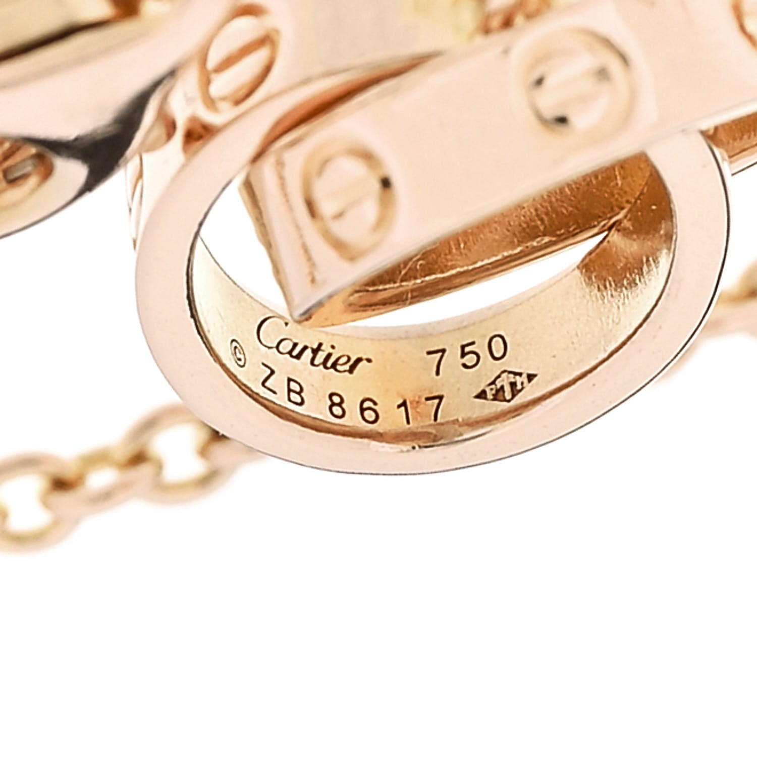 Cartier 18K Pink Gold Interlocking LOVE Bracelet 4 of 4