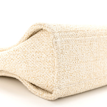 Chanel Lurex Boucle Mini Deauville Tote White 9 of 10