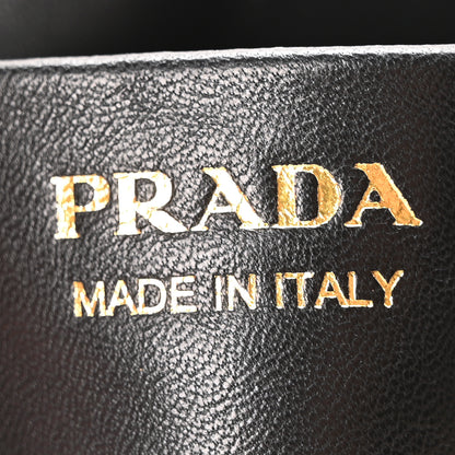 Prada Patent Naplak Arque Shoulder Bag Black 6 of 9