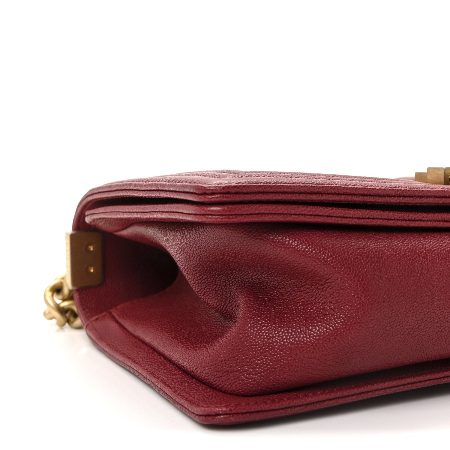 Chanel Caviar Quilted Medium Boy Flap Burgundy 9 of 11