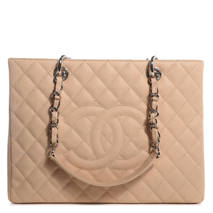 Chanel Caviar Grand Shopping Tote GST Beige Clair 1 of 8