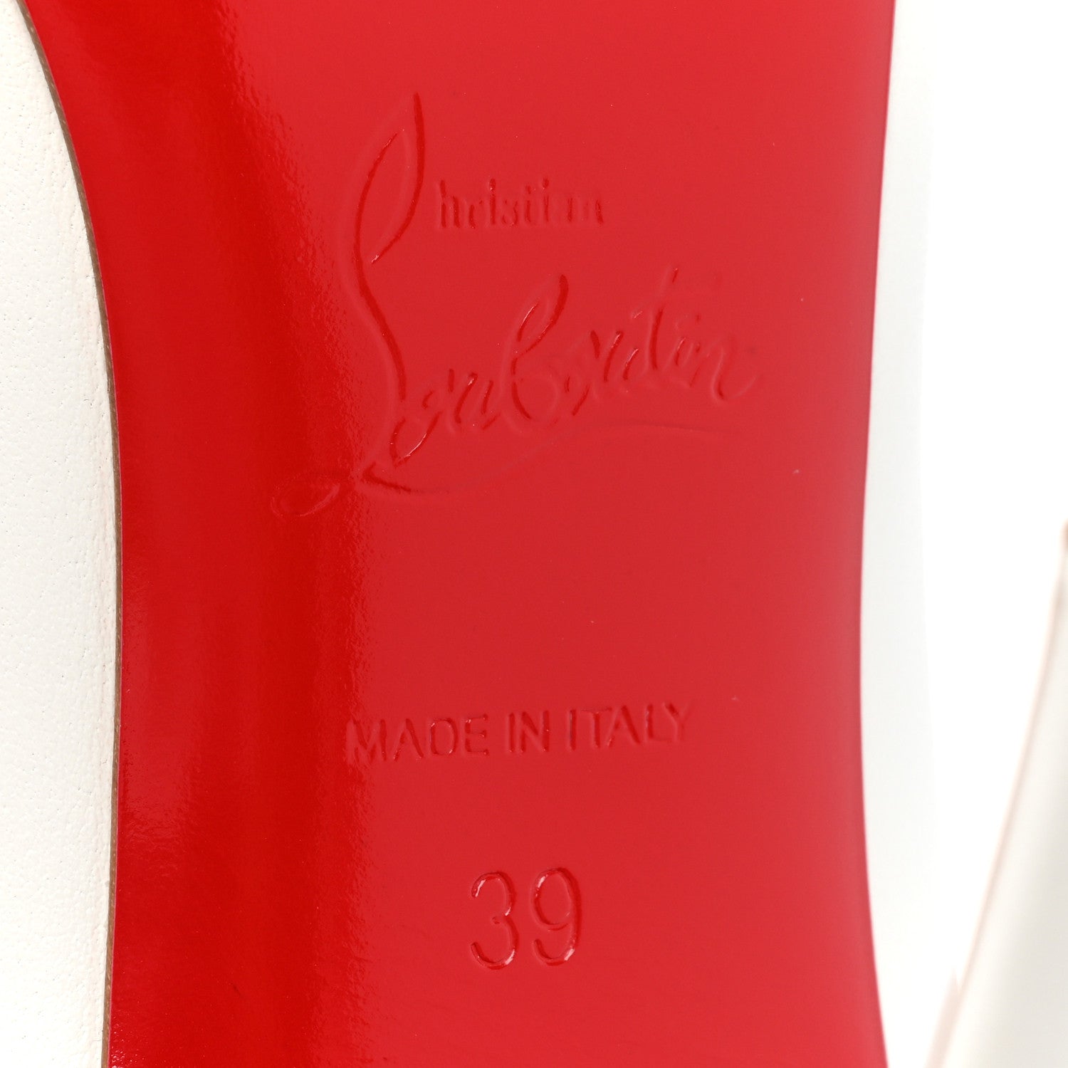 Christian Louboutin Calfskin Zarli So Kate 100 Pumps 39 White 6 of 7