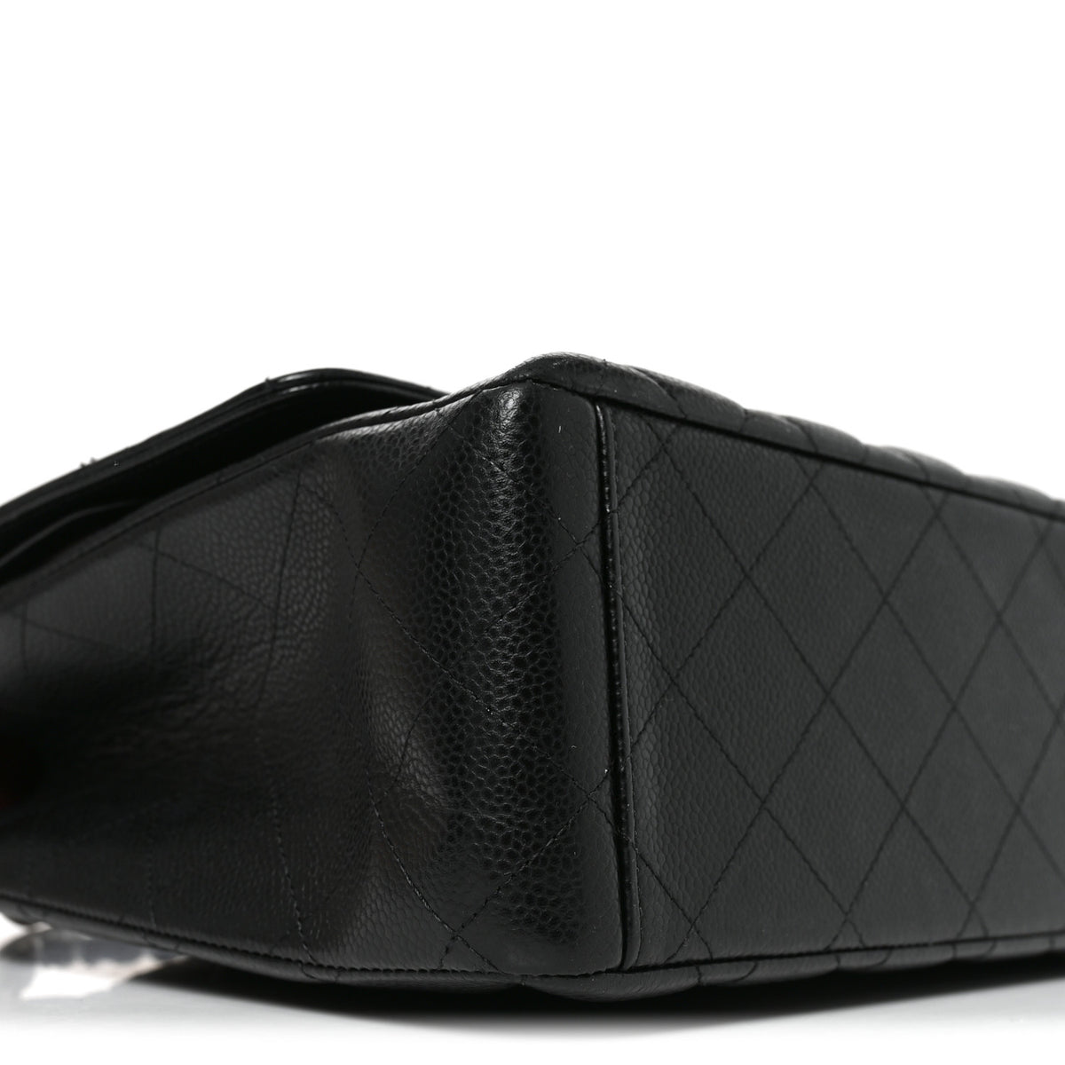 Caviar Quilted Maxi Double Flap Black