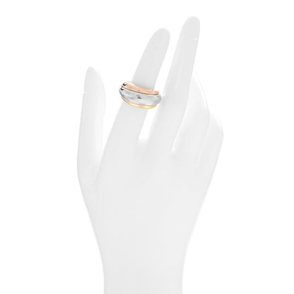 Cartier 18K Pink Yellow White Gold Trinity Dome Ring 51 5.75 2 of 5